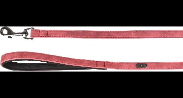 Hond Looplijn met neopreen Delu Rood 1,3m 15mm