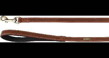 Hond Looplijn met neopreen Lyabo Bruin 1,3m 15mm