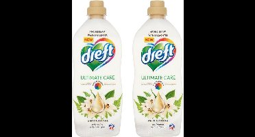 Dreft Wasverzachter Ultimate Care White blossoms - 80 wasbeurten - 2 x 1 l