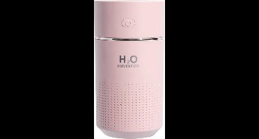 Luchtbevochtiger met Sfeer/Nachtlampje 360ML - Aromatherapie -  Verdamper - Vernevelaar  - Luchtreiniger - AirCooler - Humidifier - Roze!