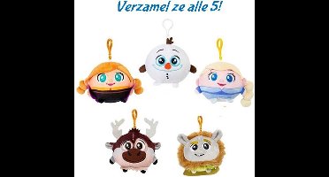Frozen Troll stressbal sleutelhanger - 9 cm - Super zacht Slow Rising materiaal