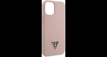 Roze hoesje van Guess - Backcover - iPhone 12 Mini - Silicone