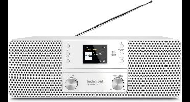 Technisat Digitradio 370 CD IR, DAB+, FM, internetradio en CD - wit