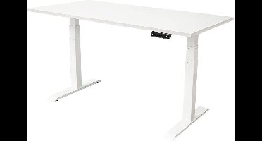 IVOL Elektrisch verstelbaar bureau 140x80 cm Dual motor - Wit