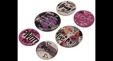 Friends Badge Set (Pack of 6) (Multicoloured)
