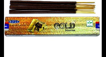 Satya Wierookstokjes - Goud - Grote doos van 12 x 15 gram