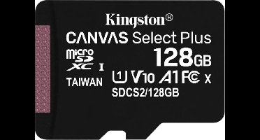 Kingston - Micro SD kaart - Class 10 - 128GB