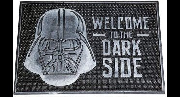 Star Wars Welcome To The Dark Side Rubberen Deurmat Zwart/Zilver - Officiële Merchandise