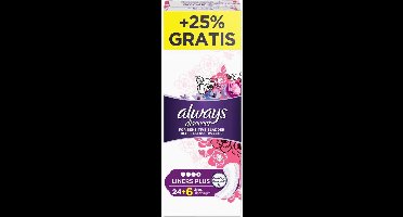 Always Discreet Long Plus  Inlegkruisjes voor Gevoelige Blaas 24+6 Stuks
