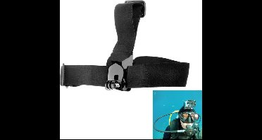 ST-24 Anti-slip verstelbare elastische hoofdriemriem voor GoPro Hero 4 / 3+ / 3/2/1 (zwart)