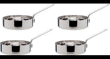 Cosy&Trendy Mini serveerpannetjes - S4 -D12cm - RVS