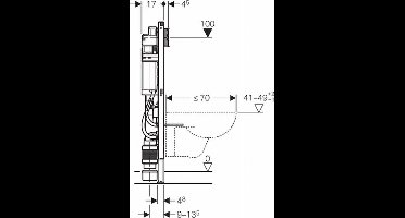 Geberit Duofix inbouwreservoir h112 sigma 12cm