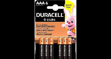 6 stuks Duracell Batterijen AAA