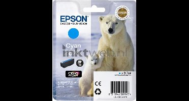 Epson 26XL (T2632) - Inktcartridge / Cyaan / Hoge Capaciteit