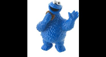 Koekiemonster - Sesamstraat - Speelfiguurtje / Taarttopper - Blauw - 9cm