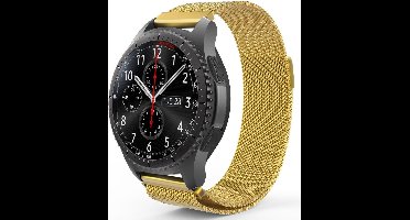 Bandje geschikt voor Samsung Watch 3 45mm - Goud Milanese Band