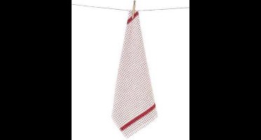 Clarysse Keukendoek Multifunctional Wit/Rood 50x70cm