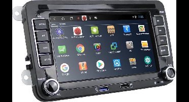 Boscer Autoradio - Geschikt voor Volkswagen, Skoda & Seat - Android 11 - Navigatiesysteem - 7 inch HD scherm - Achteruitrijcamera