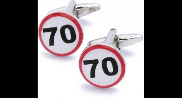 Manchetknopen - 70 Jaar Jubileum Feest Verjaardag