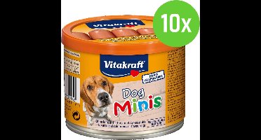 Vitakraft Dog Minis Hondenworstjes - hondensnack - 10 Blikjes