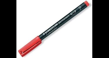 Staedtler Lumocolor 318-2 permanente marker - Rood - Kogelpunt 1 stuk
