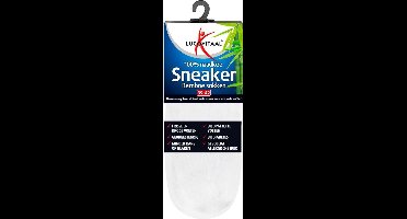 Lucovitaal Bamboe Sneakersok Wit maat 39-42 1 paar