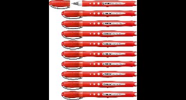 STABILO Worker+ Colorful - Rollerball 0,5 mm Rood - Doos 10 stuks
