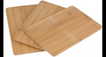 Bamboe snijplanken - 22x14x0.8cm - 3 stuks