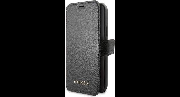 Guess Iridescent Boekmodel hoesje iPhone 12 Mini Zwart