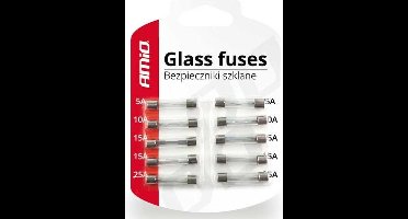 Mini glaszekering set - 10 stuks