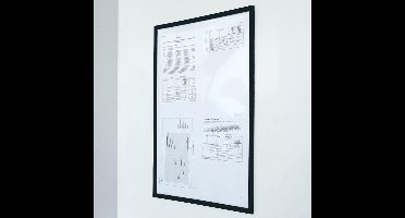Magnetische documenthouder PRO A4 Zwart - Per stuk
