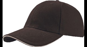 Atlantis Liberty Sandwich Heavy Brush Cotton 6 Panel Cap (Pack of 2) (Bruin)