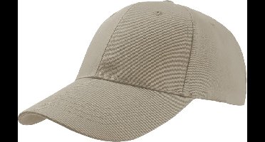 Atlantis Zoom Sports 6 Panel Baseball Cap (Pakket van 2) (Khaki)