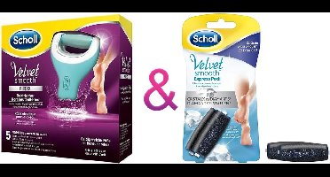 Scholl Velvet Smooth Voetvijl Wet & Dry oplaadbaar-Scholl-Eelt verwijderaar-Scholl velvet Smooth-Verwijdert op een effectieve en gemakkelijke manier, eelt en harde huid voor zijdezachte voeten.
