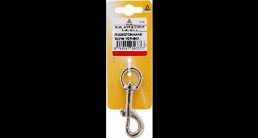 Musketonhaak 16mm vernikkeld