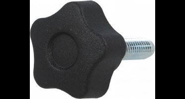 M8 x 40 draadeind met sterknop - diameter 32mm