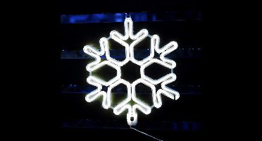LED Sneeuwvlok kerst - 40cm - Koud wit