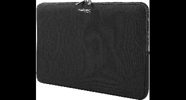 Natec Coral laptop sleeve voor 14.1 inch laptops - Zwart