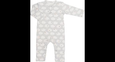 Trixie Onesie Clouds Lang Katoen Wit/grijs Maat 62/68
