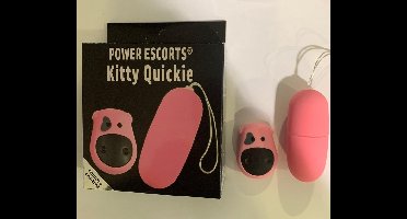 Power Escorts - Kitty Quickie - Remote Egg - trendy Roze - 10 Function - gave CadeauBox - BR165 - ideaal om te geven of te ontvangen - speel alleen of met je partner en laat hem de remote bedienen - gegarandeerd klaarkomen
