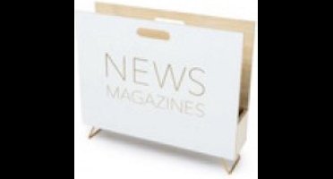 Tijdschriften Houder News Magazines Wit Balvi