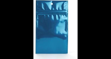 Gripzakken Blauw 7,5x11,5cm Gemetalliseerd (100 stuks) | ziplock | gripzak