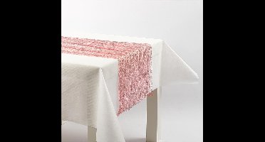 Tafellopers, B: 30 cm, rood, 10 m/ 1 rol