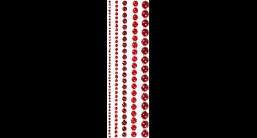 Halve plakparels, afm 2-8 mm, rood, 140 stuk/ 1 doos