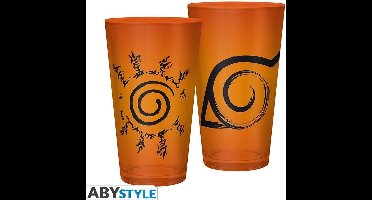 Naruto Shippuden - Konoha & Seal Large Glass