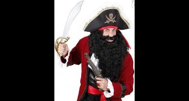 Lange zwarte piraten baard