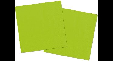 Folat - Servetten Lime Green 3 ply 33x33cm (20 stuks)