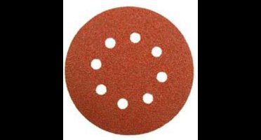 wolfcraft - 5 klittenbandschijven voor hout/metaal, Ø 125 mm, korrel 240 - 2253000