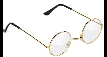 Vegaoo - Goudkleurige bril voor volwassenen