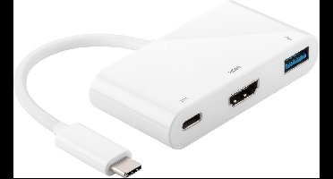 Goobay 62104 interface hub USB Type-C 5000 Mbit/s Wit